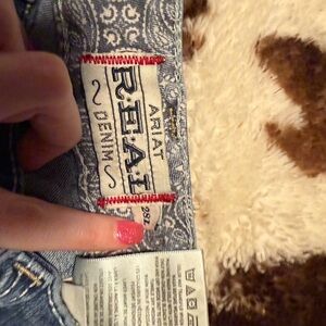 Ariat Women's Patterned Blue Jeans